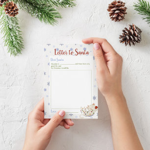 Navidades Carta A La Plantilla De Invierno De Sant