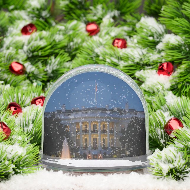 Navidades Casa Blanca de noche en Washington DC (Navidad)