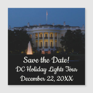 Navidades Casa Blanca de noche en Washington DC