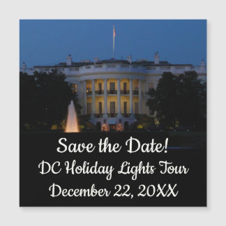 Navidades Casa Blanca de noche en Washington DC