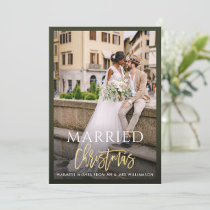 NAVIDADES CASADOS boda de vacaciones invitación
