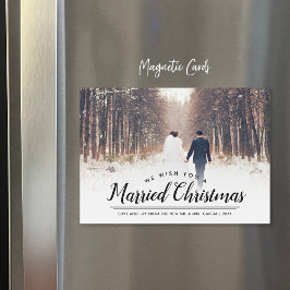 Navidades casados Foto Superposición de tarjeta ma