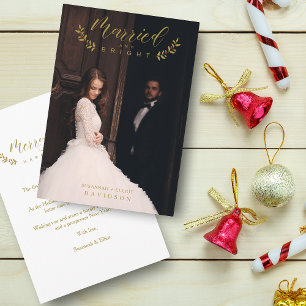 Navidades casados y brillantes recién casados pers