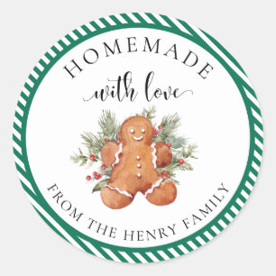 Navidades caseros con amor dan Pegatinas de etique