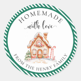 Navidades caseros con amor dan Pegatinas de etique