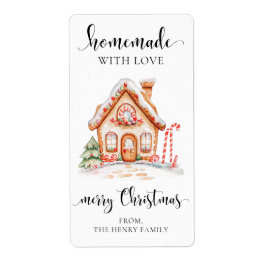 Navidades caseros con amor dan Pegatinas de etique