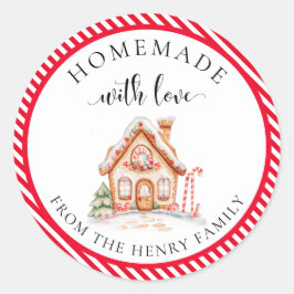 Navidades caseros con amor dan Pegatinas de etique