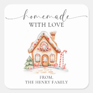 Navidades caseros con amor dan Pegatinas de etique