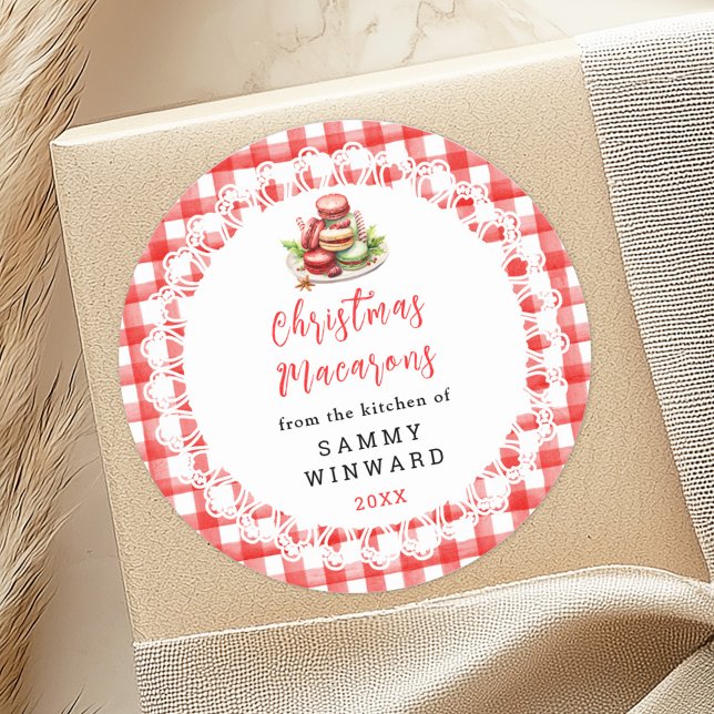 Navidades caseros etiqueta de comida Macarons (Subido por el creador)