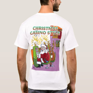 Navidades Casino Style camiseta blanca trasera