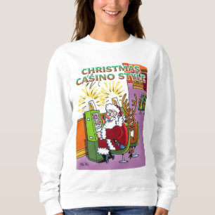 Navidades Casino Style mujeres sudaderas blancas