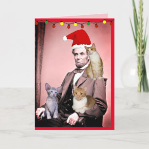 NAVIDADES CAT ABRAHAM LINCOLN TARJETAS DE SALUD PA