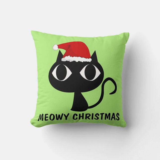 NAVIDADES CAT almohadas graciosas, NAVIDADES MEOWY (Anverso)