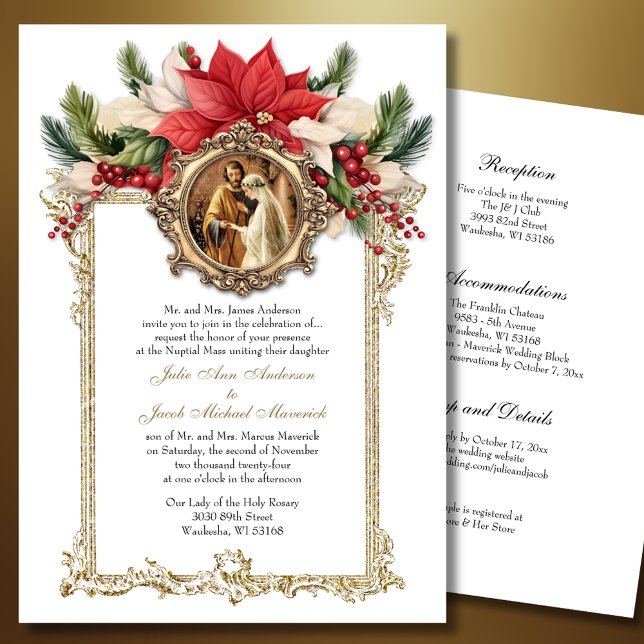 NAVIDADES CATÓLICOS INVITACIONES DE BODA DE POINSE (Subido por el creador)
