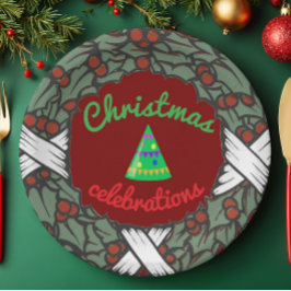 Navidades celebraciones plato fiesta