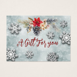 Navidades/certificado botánico de regalo de vacaci
