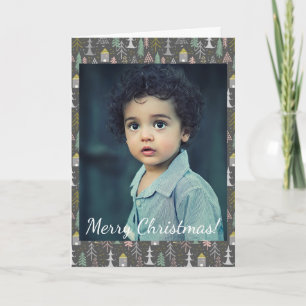 Navidades Chalkboard Casas de Árboles de Navidad F
