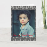 Navidades Chalkboard Pine Trees foto<br><div class="desc">Añade esta tarjeta de nota con tu regalo para un toque personal.</div>