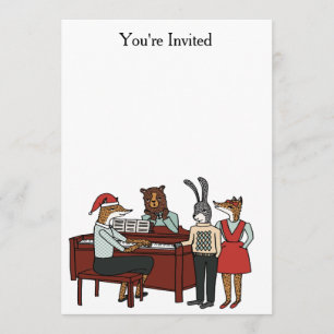 Navidades charlan alrededor de la invitación al pi