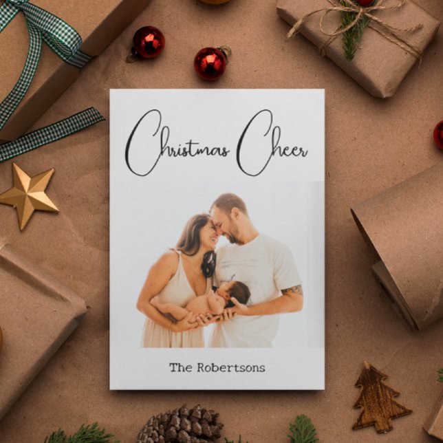 Navidades Cheer tarjeta de vacaciones de foto Pers (Subido por el creador)