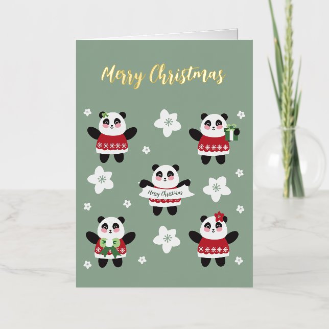 Navidades Cherry Blossom Panda (Anverso)