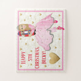 Navidades Chica Puzzle Pink Ballerina Personaliza