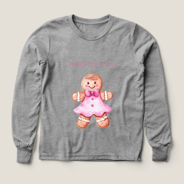 Navidades Chicas de Cocina Rosa Feliz Gingerbread (Diseño frontal)