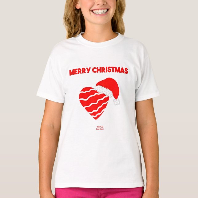 Navidades Chicas del corazón Camiseta blanca básic (Anverso)