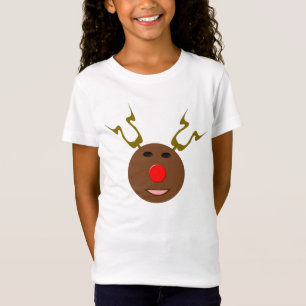 Navidades Cibernéticos Niños Reindeantes Camiseta