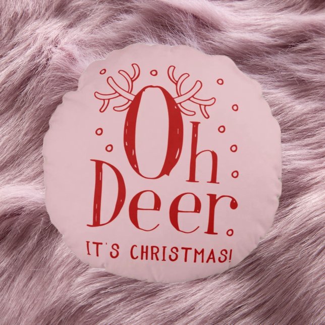 Navidades ciervos graciosos ilustracion almohada r (Subido por el creador)
