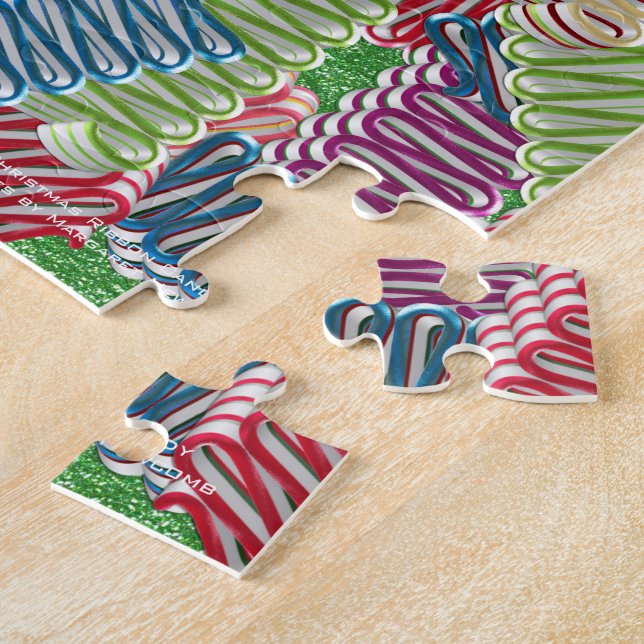 Navidades Cinta Cañones Jigsaw Puzzle (Lado)