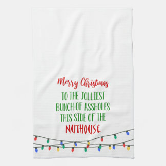 Navidades Cita de vacaciones toalla de cocina