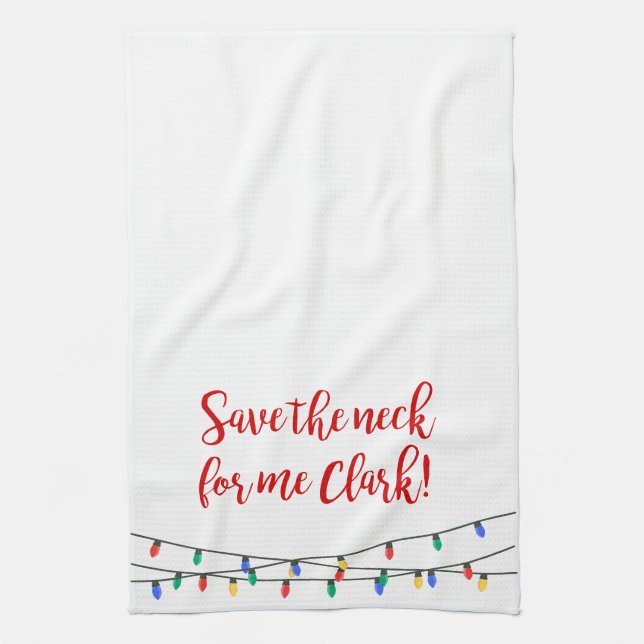 Navidades Cita de vacaciones toalla de cocina (Vertical)
