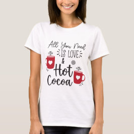 Navidades citan camiseta de chocolate caliente