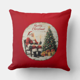 Navidades clásicos almohada de relleno de búfalo