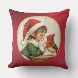 Navidades clásicos almohada de relleno de búfalo