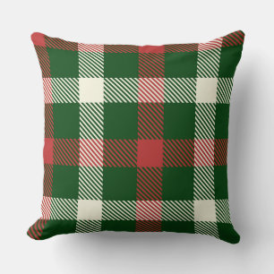 Navidades clásicos almohada de relleno de búfalo