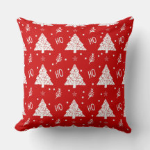 Navidades clásicos almohada de relleno de búfalo