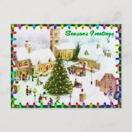 Navidades clásicos saludando postales