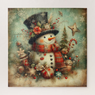 Navidades clásicos Snowman Jigsaw Puzzle