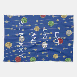 Navidades Cocina Toallas Ornamentos y Estrellas