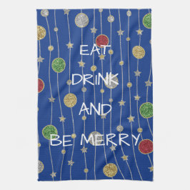 Navidades Cocina Toallas Ornamentos y Estrellas