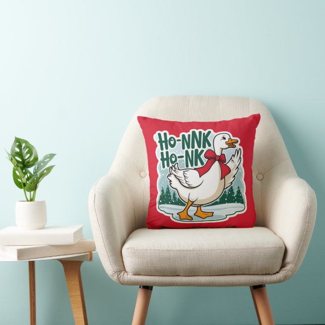 Navidades Cojín decorativo ganso (Silla)