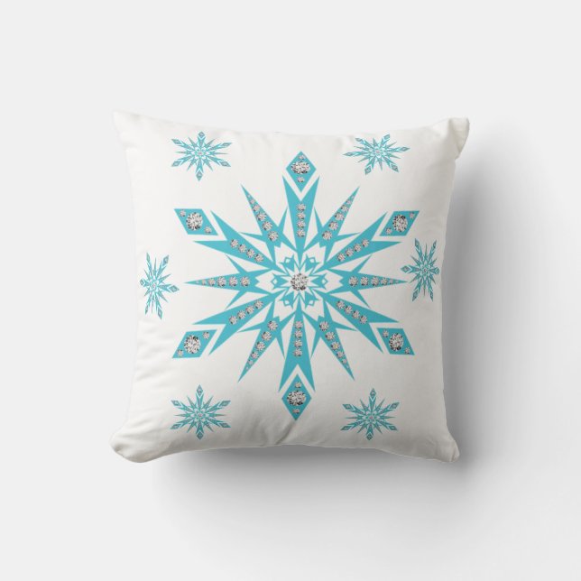 Navidades Cojín decorativo Snowflake (Anverso)