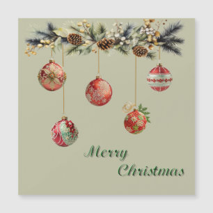 Navidades colgantes Bolas Tarjeta Magnética