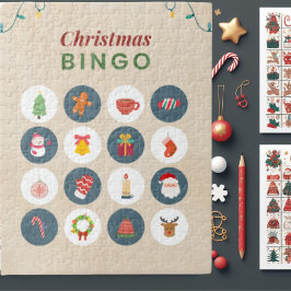 Navidades coloridos Bingo Jigsaw Puzzle