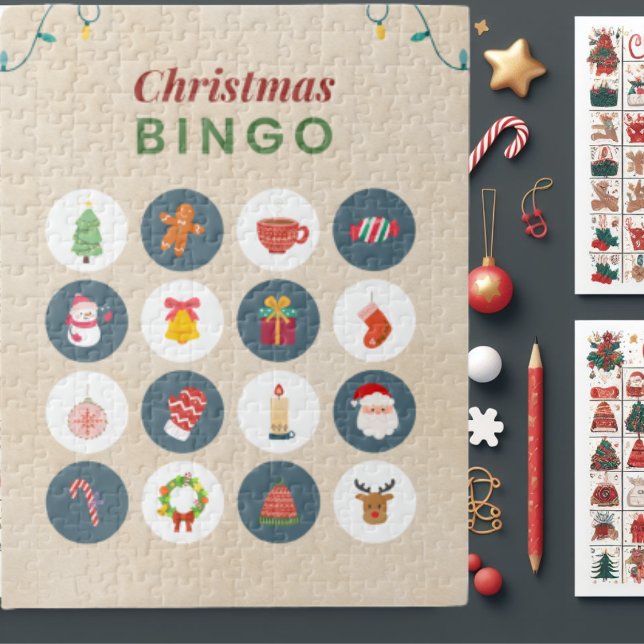 Navidades coloridos Bingo Jigsaw Puzzle (Subido por el creador)