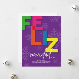 Navidades coloridos de Feliz Navidad
