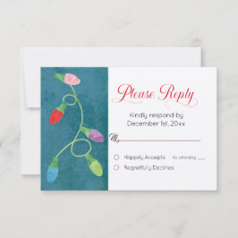 Navidades coloridos iluminan a Boda azul