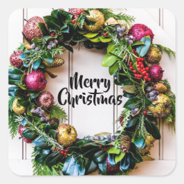 Navidades coloridos usan Pegatinas de tarjetas de 